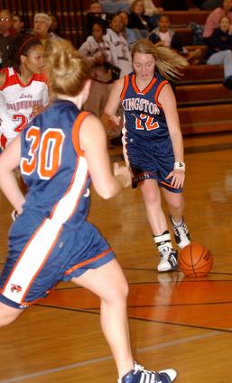 Kingston's Brittany Cottrell runs the offense.