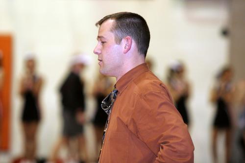 OR Coach Rick Norris guiding the action