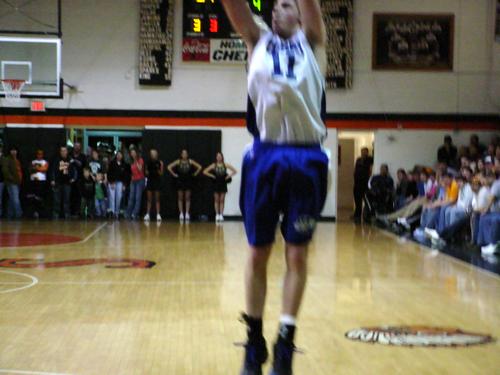 Timmy Blakely launches a shot