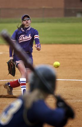 Emma DeKalb pitches in her 8th game in 7 days
