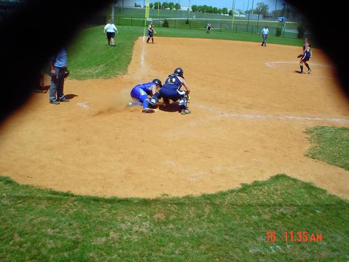  Brittany Holland slides in safe for Bledsoe Co.