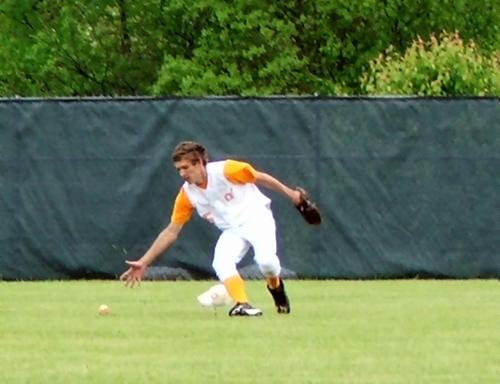 Bare Handing the ball