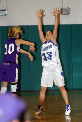 Harriman's Kendra Tilley plays defense.