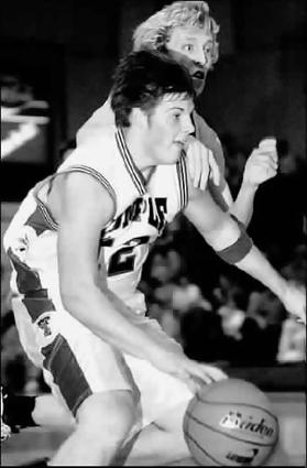 Sophomore Josh Smith of Tennessee Temple drives to the basket against Chatt. Christian in the Chattanooga Challenge Championship Game. Temple won the tournament.