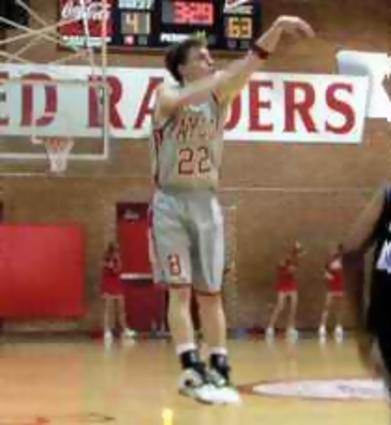 Baylor's Adam Plavich hit eight 3-pointers, including five in the second half, as the Red Raiders beat Red Bank 69-46 on Tuesday night at Baylor.