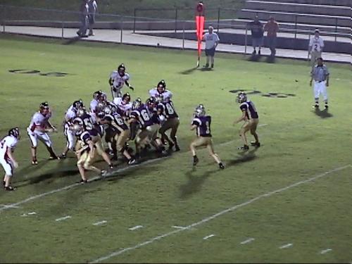 The O line gives Bureau all day to pass