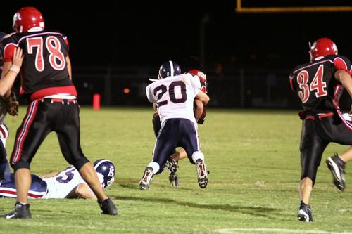 #20 Tyler Wolf saves a touchdown by tackling William Le-Hawkins