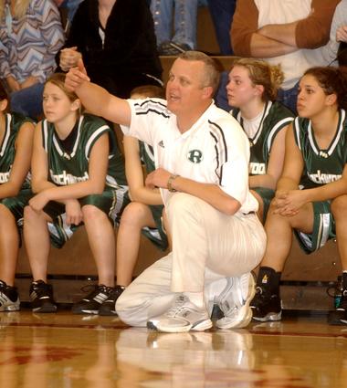 Lady Tiger head coach Jeff Allen sends out signals.