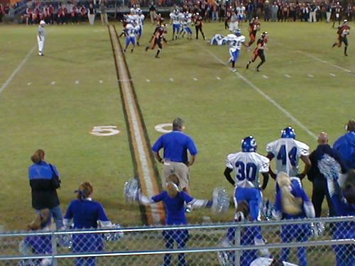 Coach Adams surveys the TIGER defense.