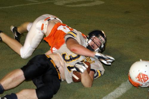 LANDERS JONAH HORNEY SCRAMBLES DOWN TO THE GOAL LINE