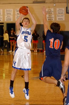 Harriman's Will Pelfrey shoots a jumper.