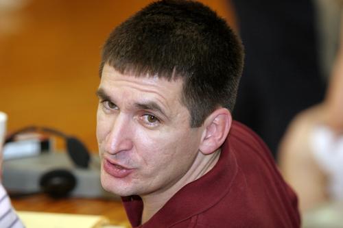 Voice of the Wildcats David Clary broadcasting the game on Prep Radio