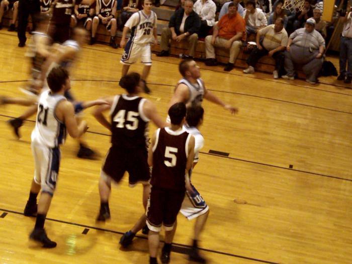 Chris and Matt Dykes going for a rebound