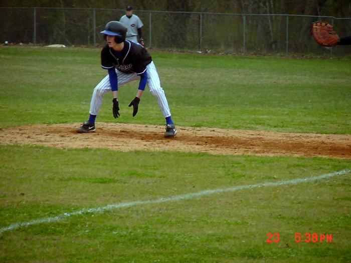 Shawn Langley leads off first.