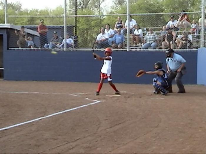 Tiffany at the plate