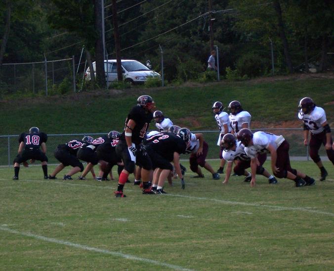 Temple lined up for the point after