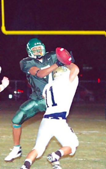 Randy Sharp snags a 21 yard pass from QB Caleb Wilson