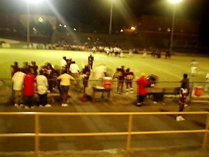 A picture taken from the stands