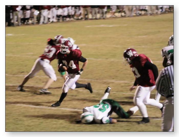 Chris Pernell with a easy score