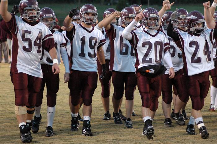 DB wins big at CCHS. The Walk prior to the game.