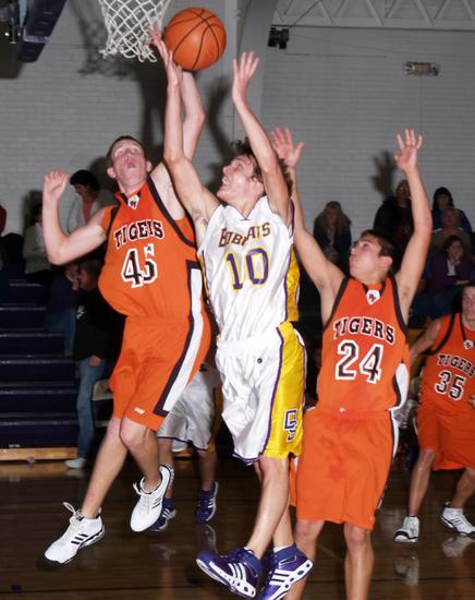 Corey Wrinkle grabs the rebound.