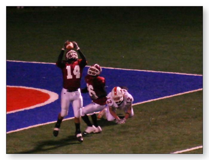 Joseph Wigington intercepts the pass