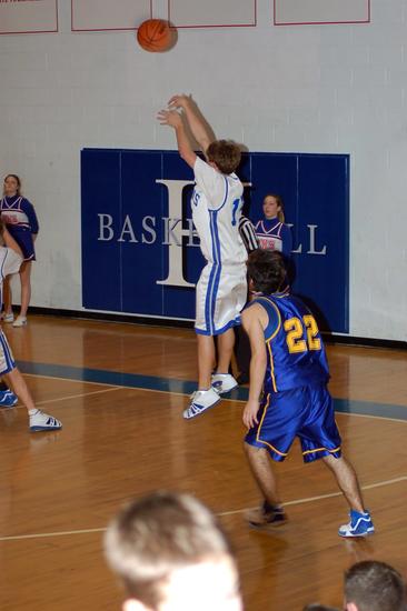 Harpeth's Tyler Caruthers puts up a shot from the short corner