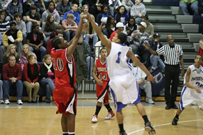 Jeremy Sexton of Temple taking a shot against CSAS