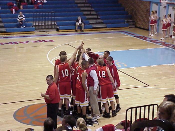 Chiefs pre-game huddle