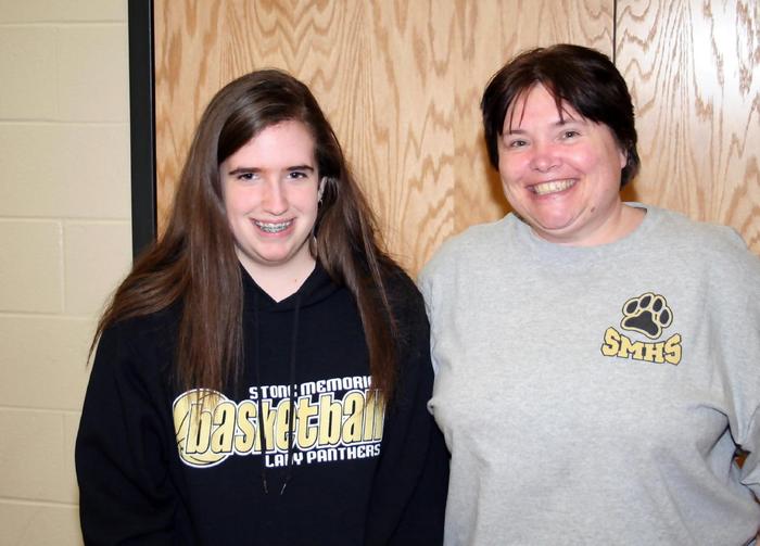 MANAGER LAUREN AND MOM AT THE GYM CELEBRATION...