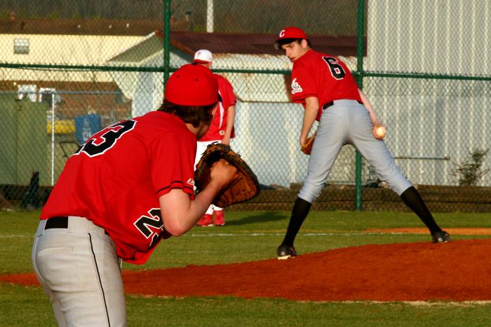 Sawyer Mason holds the runner close