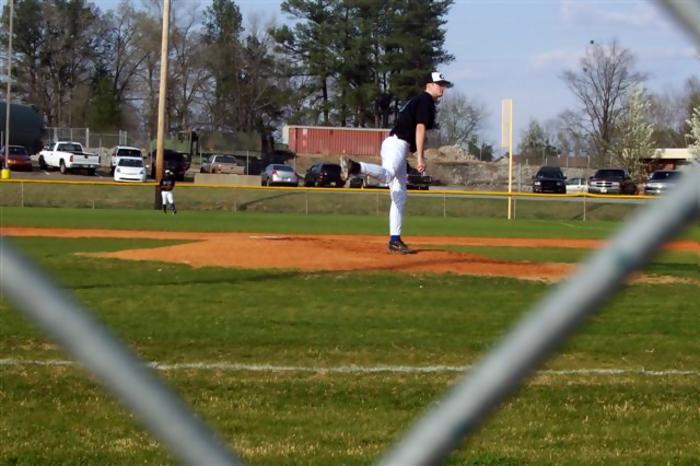 Tanner Stepp started the game on the mound.
