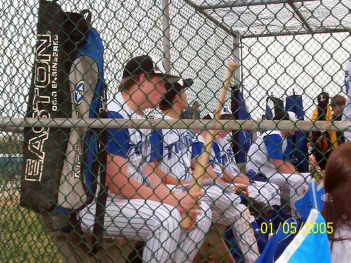 The Tiger dugout.