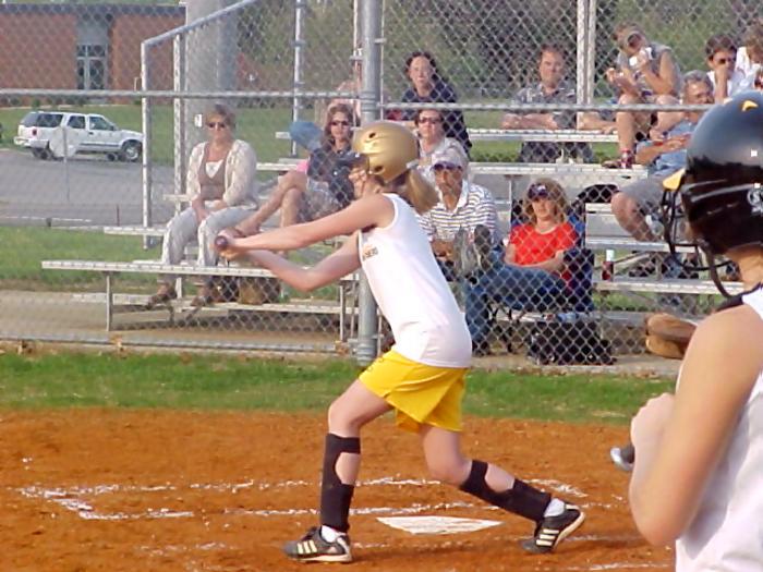 Hillary Graves Set to Bunt