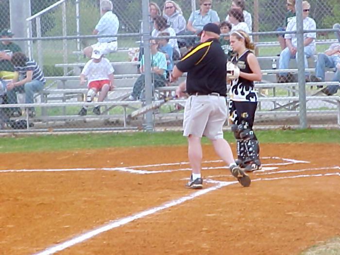 Coach Amacher Getting the Defense Ready