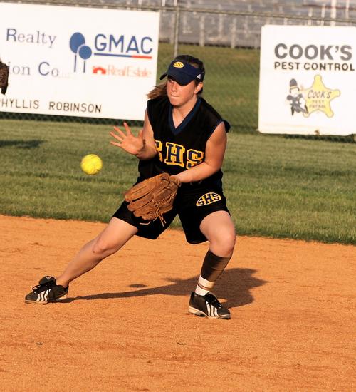 #11 C. Newton fields a high hopper to end the game