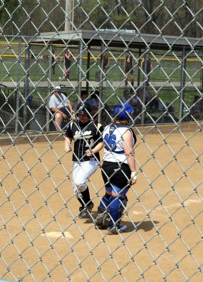 BRITTANY CROSSES HOME PLATE!!!