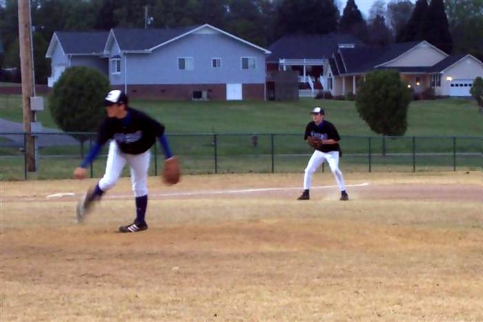 Will on the mound and Tanner at 3B.