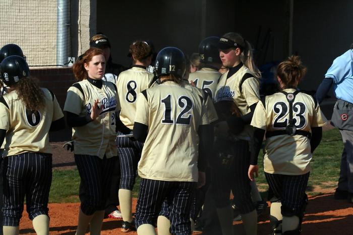 TEAM CONGRATULATES BRITTANY ON HOME RUN....
