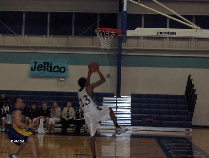 Adrian with the layup