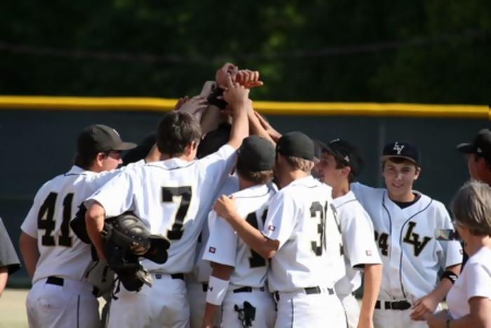 Team celebrates the win