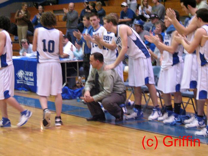 The Eagles congratulate Coach Flatford on win #200