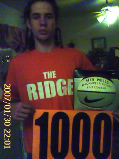 Alex Wells 1000 pt career night