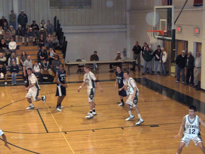 Adrian and Brandon waiting for the ball