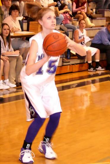 Bethany Paschal knocks down a 3