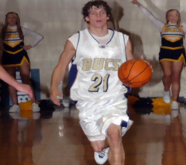 Aaron Woodacre brings the ball down the court against Crockett