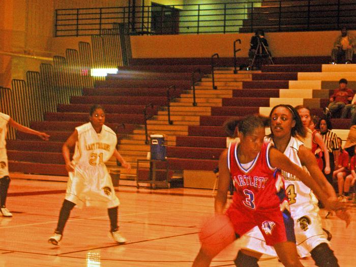 Jasmine makes a move for 2 of her game high 23 points